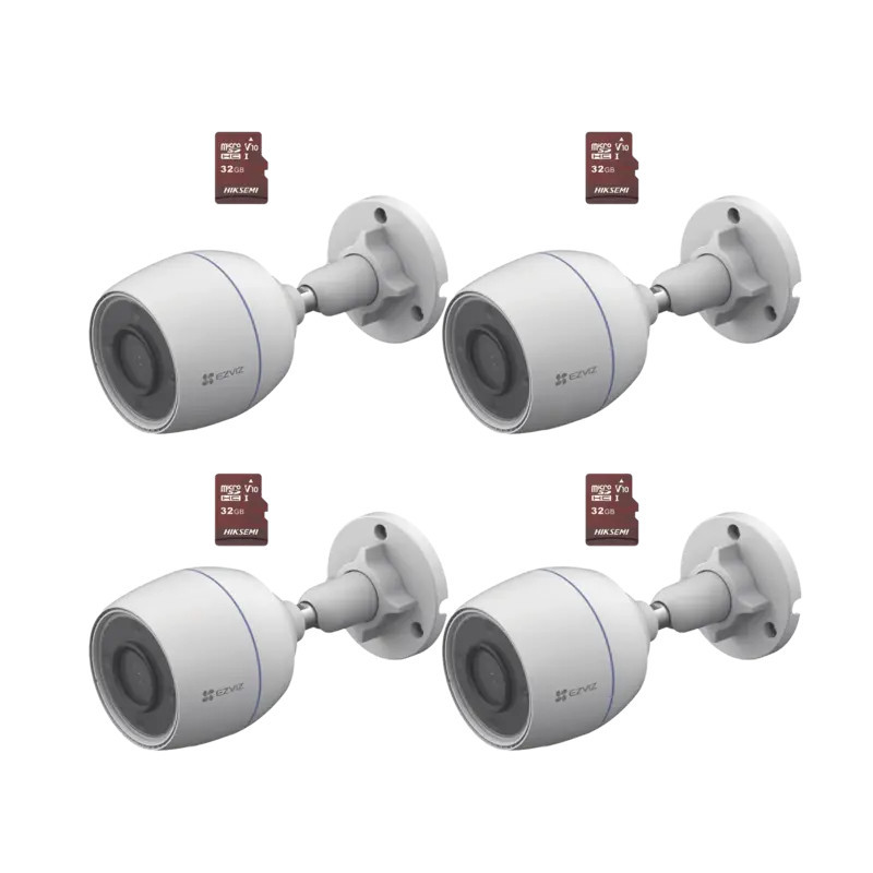Kit de Camaras WiFi, Incluye 4 Piezas CS-H3C Kit de Camaras WiFi, Incluye 4 Piezas CS-H3C