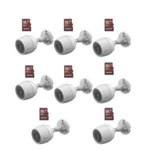 Kit de Camaras WiFi, Incluye 8 Piezas CS-H3C