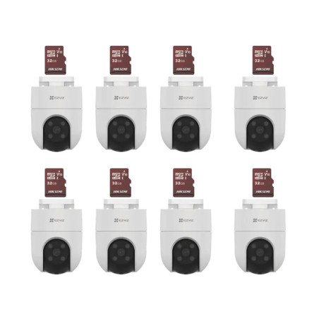 Kit de Camaras WiFi, Incluye 8 Piezas CS-H8C