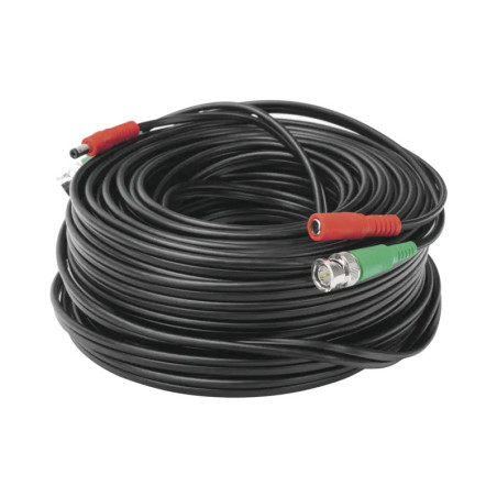Cable coaxial  BNC RG59  + Alimentación - SIA