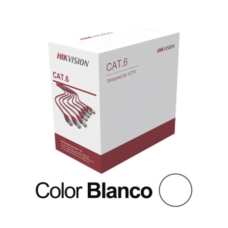 Bobina de Cable UTP 305 Mts - Cat 6 24 AWG -