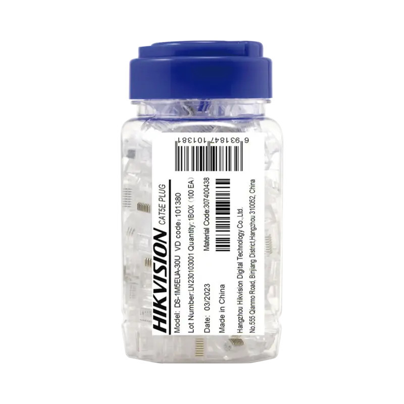 Bote con 100 Piezas de Plug Modular RJ45 - Ca Bote con 100 Piezas de Plug Modular RJ45 - Ca