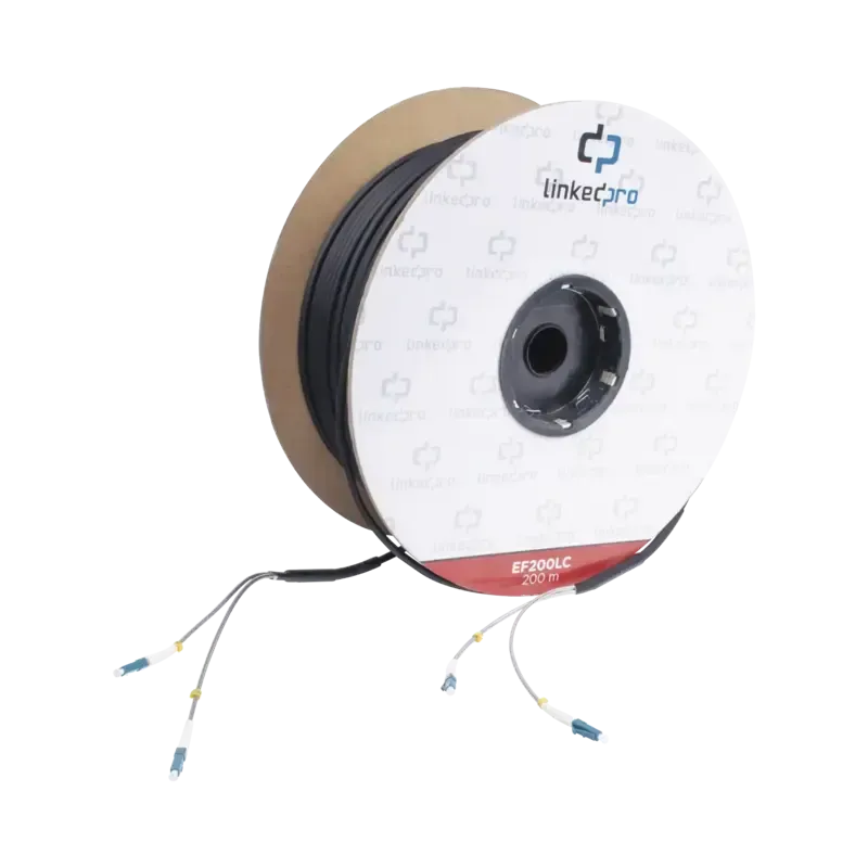 Carrete de Fibra Óptica Monomodo con conectores LC Carrete de Fibra Óptica Monomodo con conectores LC