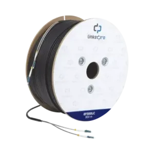 Carrete de Fibra Óptica Monomodo con conectores LC