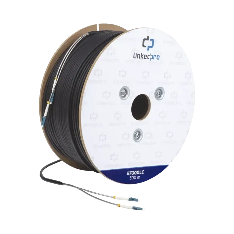 Carrete de Fibra Óptica Monomodo con conectores LC Carrete de Fibra Óptica Monomodo con conectores LC