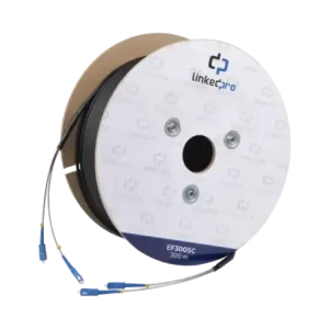 Carrete de Fibra Óptica Monomodo con Conectores SC