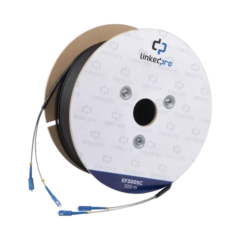 Carrete de Fibra Óptica Monomodo con Conectores SC Carrete de Fibra Óptica Monomodo con Conectores SC