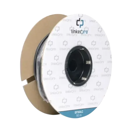 Carrete de Fibra Óptica Monomodo con Conectores LC