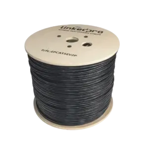 Bobina de Cable Siamés Cat5E CCA + 2 Cables Grueso