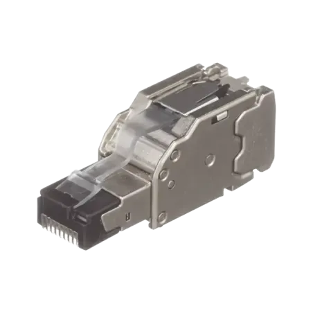 Plug RJ45 Blindado, Instalación Recta, Terminación