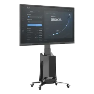 MONTAJE  DE PISO MOVIL PARA PANTALLAS 55-80IN  AJU