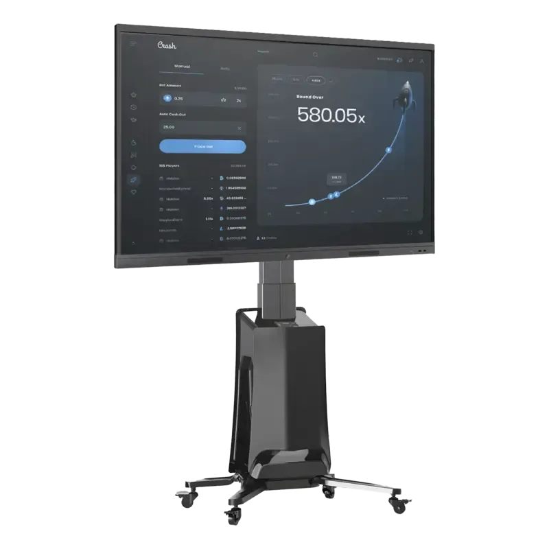 MONTAJE  DE PISO MOVIL PARA PANTALLAS 55-80IN  AJU MONTAJE  DE PISO MOVIL PARA PANTALLAS 55-80IN  AJU