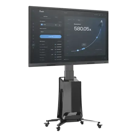 MONTAJE  DE PISO MOVIL PARA PANTALLAS 55-80IN  AJU