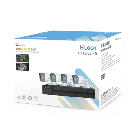 Kit TurboHD 1080pDVR 4 Canales4 Cámaras Bala Color