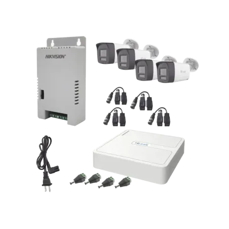 Kit HiLook Audio Bidireccional TurboHD 1080pDVR 4