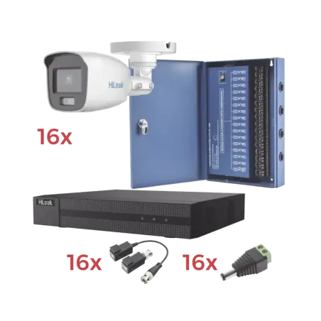 Kit TurboHD 1080p LiteDVR 16 Canales16 Cámaras Bal