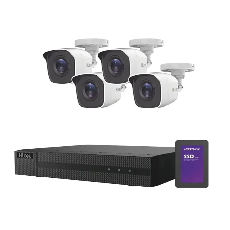 KIT TurboHD 1080p + SSD de 1 TB 1024 GBDVR 4 canal