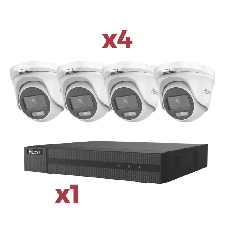 Kit DVR 4 Canales TurboHD + 1 Canal IP2 Megapixel Kit DVR 4 Canales TurboHD + 1 Canal IP2 Megapixel