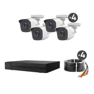 KIT TurboHD 1080pDVR 8 canales con H.265+4 Cámaras