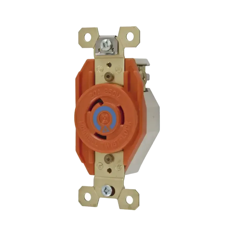 Receptáculo Sencillo de Media Vuelta/ 20 A 250 V C Receptáculo Sencillo de Media Vuelta/ 20 A 250 V C