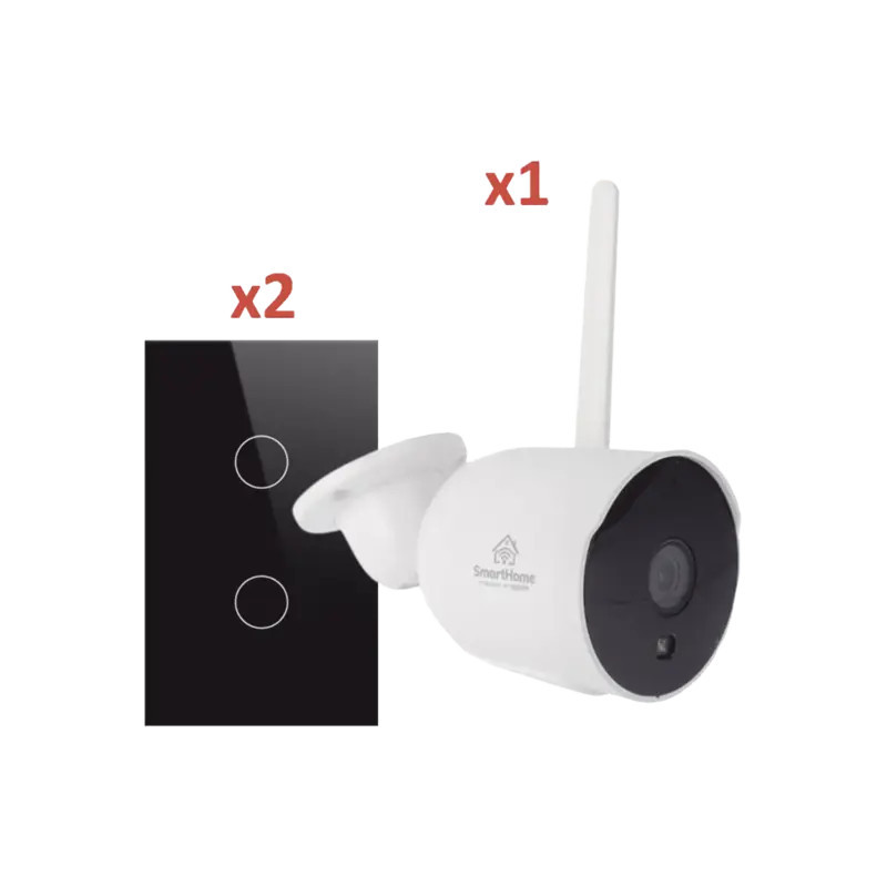 Wifi KIT 1 camara Wifi y 2 apagadores intelig