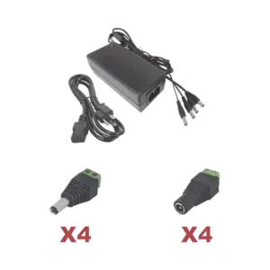 Kit con fuente EPCOM POWER LINE con salida de 12 V