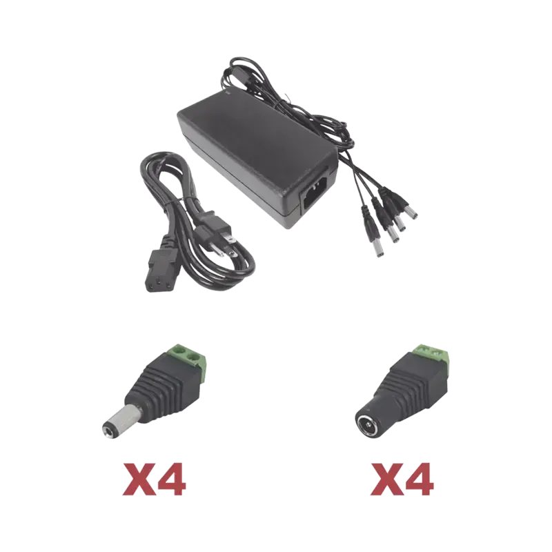Kit con fuente EPCOM POWER LINE con salida de 12 V