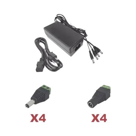 Kit con fuente EPCOM POWER LINE con salida de 12 V