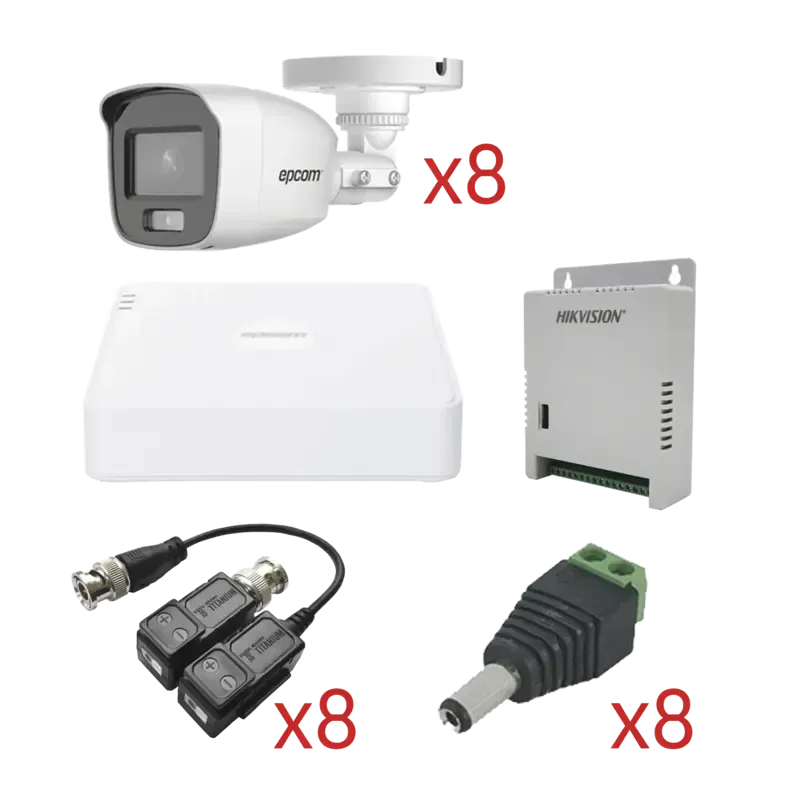 KIT TurboHD con Audio 1080pDVR 8 Canales 1080p lit KIT TurboHD con Audio 1080pDVR 8 Canales 1080p lit