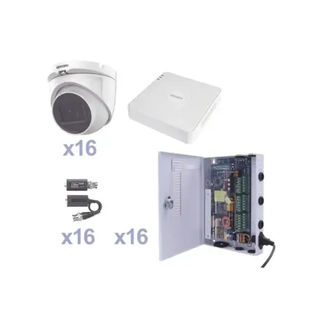 KIT TurboHD 1080p LiteDVR 16 Canales16 Cámaras Eye