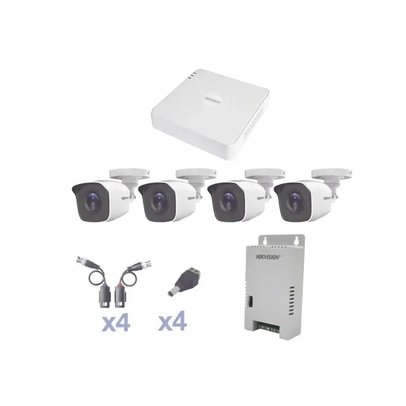 KIT TurboHD 1080 LiteDVR 4 Canales4 Cámaras Bala e KIT TurboHD 1080 LiteDVR 4 Canales4 Cámaras Bala e
