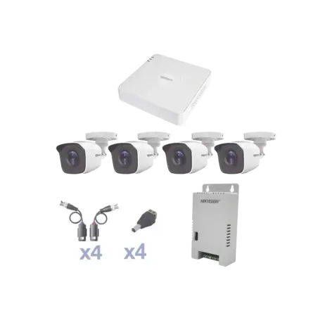 KIT TurboHD 1080 LiteDVR 4 Canales4 Cámaras Bala e