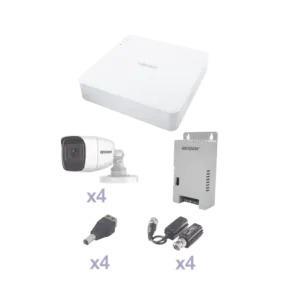 KIT TurboHD con Audio 1080pDVR 4 Canales4 Cámaras