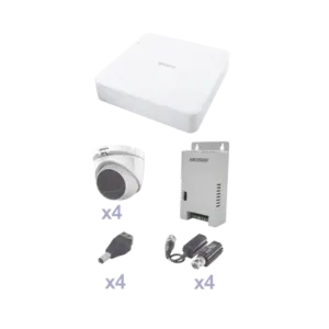 KIT TurboHD con Audio 1080pDVR 4 Canales4 Cámaras