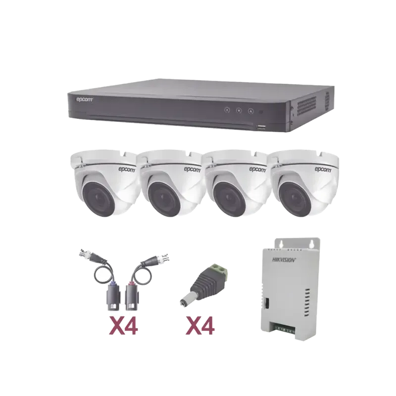 KIT TurboHD 1080pDVR 4 Canales4 Cámaras Eyeball ex KIT TurboHD 1080pDVR 4 Canales4 Cámaras Eyeball ex