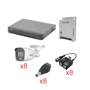 KIT TurboHD con Audio 1080pDVR 8 Canales8 Cámaras