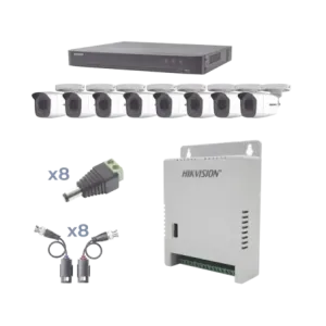 KIT TurboHD 1080pDVR 8 Canales8 Cámaras Bala exter