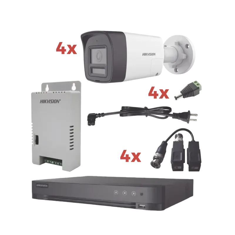 Kit Audio Bidireccional TurboHD 1080pDVR 4 Canales