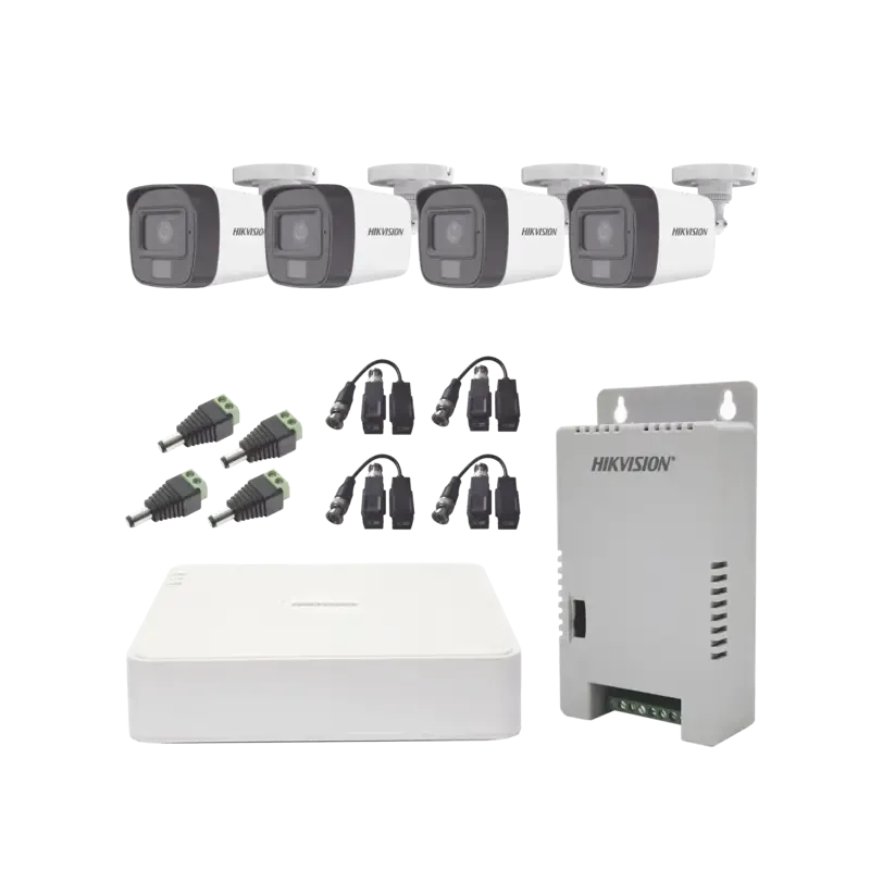 Kit TURBOHD 1080pDVR 4 Canales4 Cámaras con Micróf Kit TURBOHD 1080pDVR 4 Canales4 Cámaras con Micróf