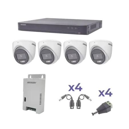 KIT COLORVU TURBOHD 1080pDVR 4 Canales4 Cámaras ey