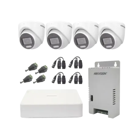 KIT TurboHD 1080pDVR 4 Canales con audio por coaxi