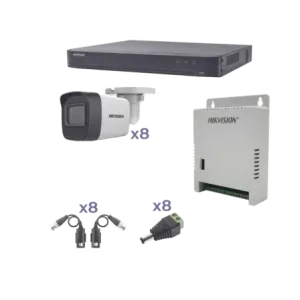 KIT TurboHD 1080pDVR 8 Canales8 Cámaras Bala exter