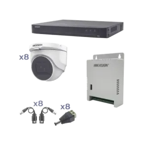 Kit TURBOHD 1080pDVR 8 Canales8 Cámaras Turret ext