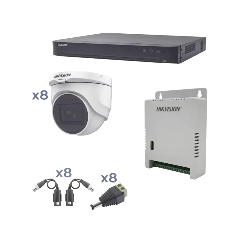 Kit TURBOHD 1080pDVR 8 Canales8 Cámaras Turret ext Kit TURBOHD 1080pDVR 8 Canales8 Cámaras Turret ext