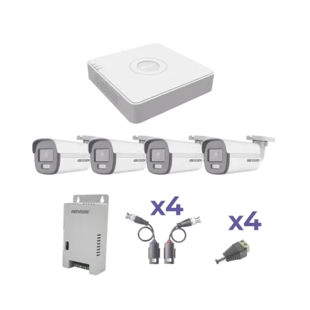 KIT COLORVU TURBOHD 1080p LiteDVR 4 Canales4 Cámar