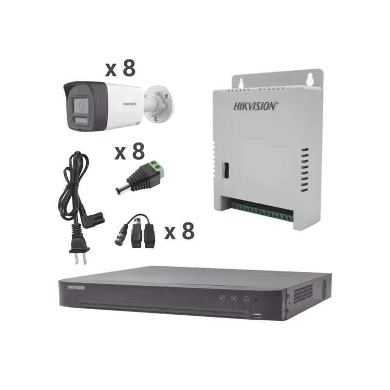 Kit Audio Bidireccional TurboHD 4K-3KDVR 8 Canales Kit Audio Bidireccional TurboHD 4K-3KDVR 8 Canales