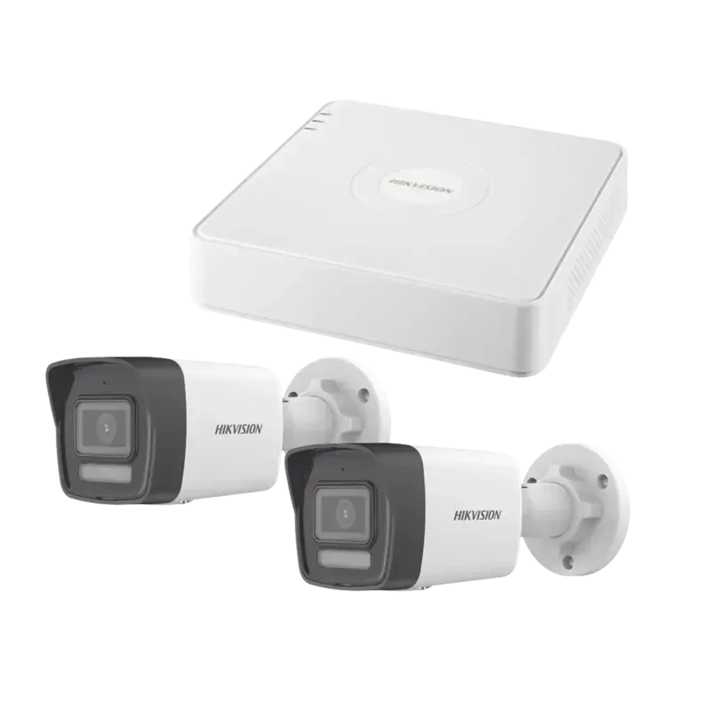 Kit IP 1080p 2 MegapixelNVR de 4 Canales con 4 Pue Kit IP 1080p 2 MegapixelNVR de 4 Canales con 4 Pue