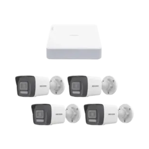 Kit IP 1080p 2 MegapixelNVR de 4 Canales con 4 Pue