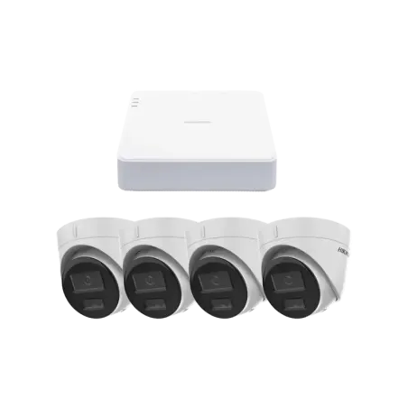 Kit IP 1080p 2 MegapixelNVR de 4 Canales con 4 Pue