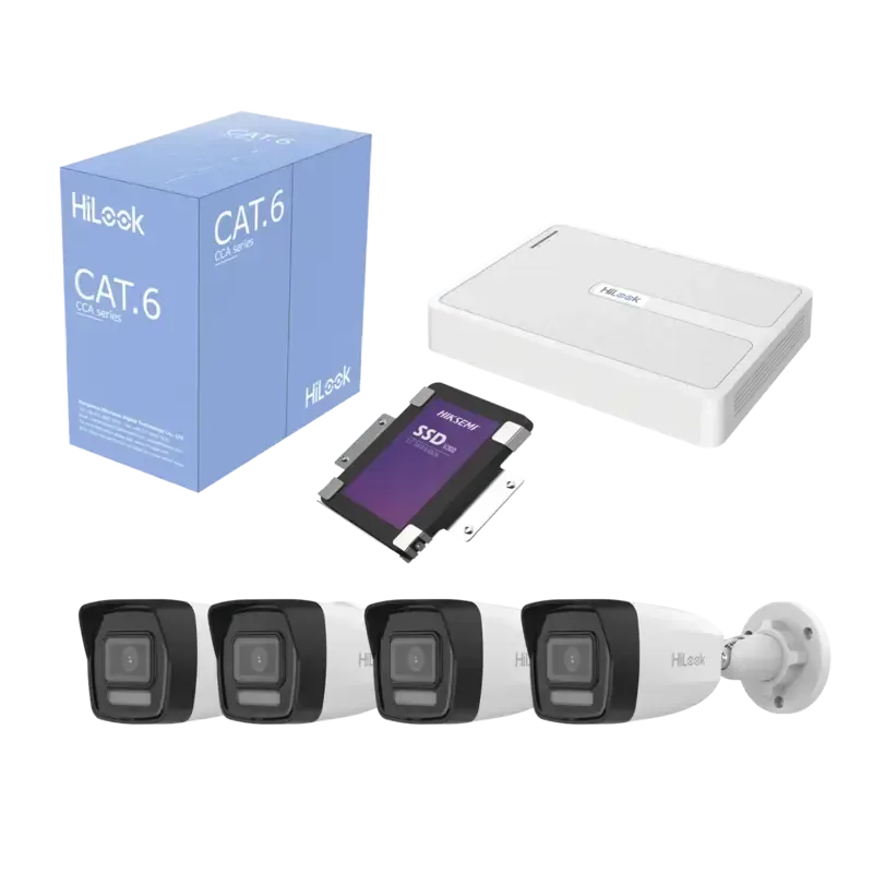 Kit IP 2 MegapixelNVR de 8 Canales con 8 Puertos P Kit IP 2 MegapixelNVR de 8 Canales con 8 Puertos P